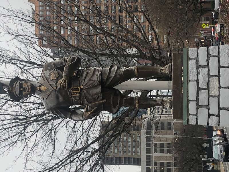 Jersey City Police Monument
Montgomery Street Downtown behind City Hall 

Archimedes Giacomantonio 1936