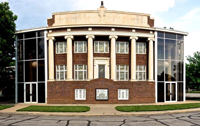 Campus church at Kansas Wesleyan University in Salina, Kansas