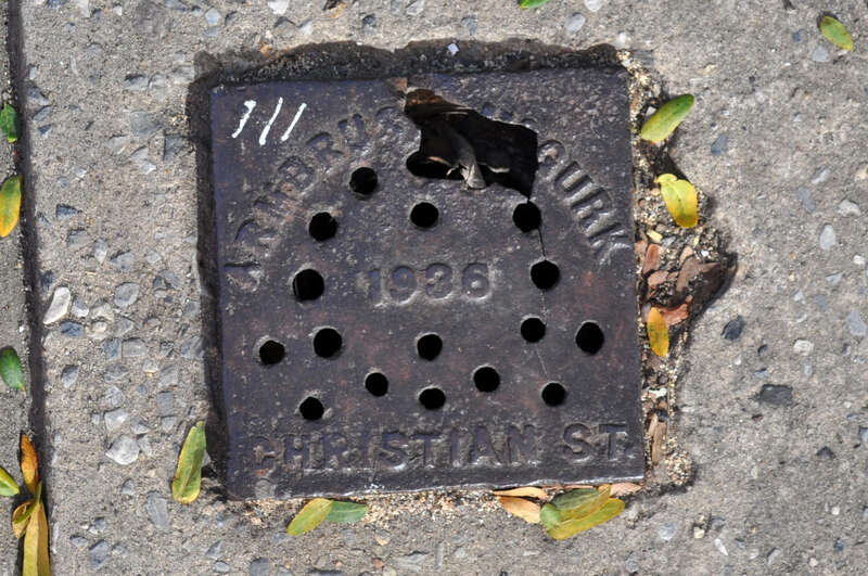 Armbrusk &amp; McGurk 1936 Christian St Phila PA Maintenance Hole Vent Cover