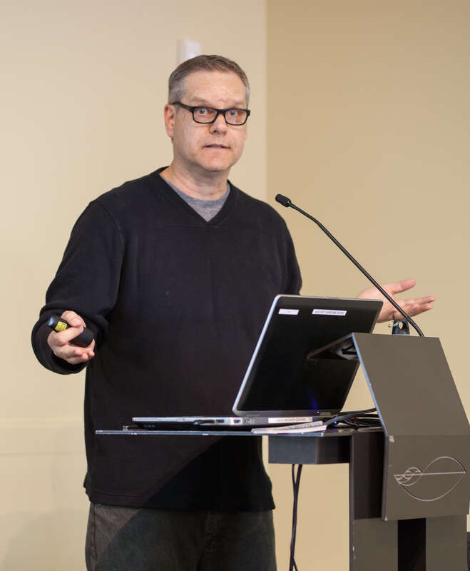 Mark Hawthorne speaks at Cow-Con, the Cowspiracy conference, Berkeley, September 2016.