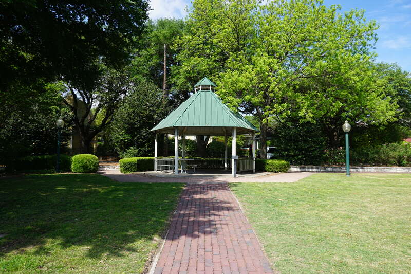 Central Park in McKinney, Texas (United States).
