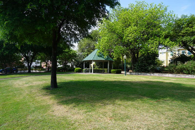 Central Park in McKinney, Texas (United States).