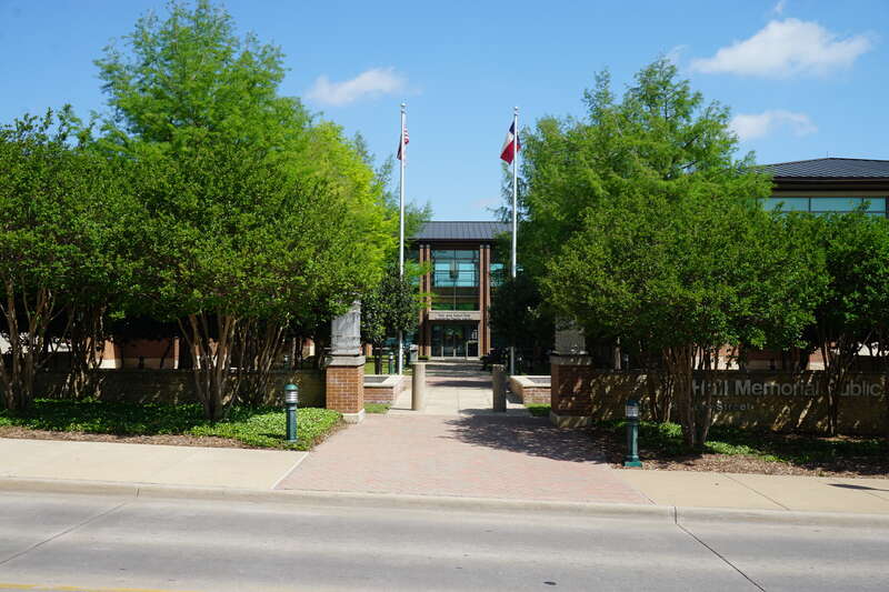 The Roy &amp; Helen Hall Memorial Library in McKinney, Texas (United States).