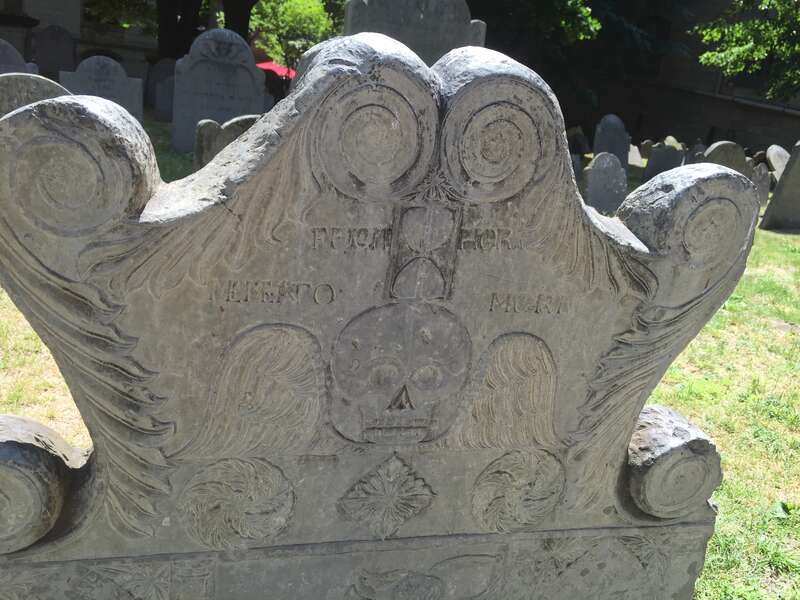 Grave at King's Chapel Burying Ground.