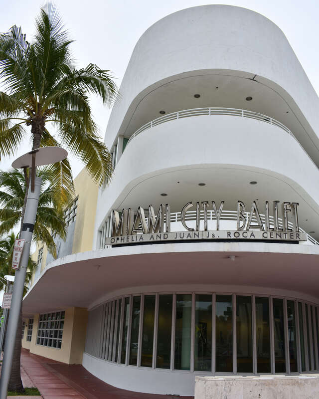 Miami City Ballet performs at the Ophelia &amp; Juan Js. Roca Center, adjacent to Collins Park.