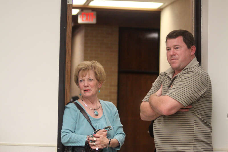 Robert Paul's cousin, Michael Paul, and aunt, Debby Paul, at the University of North Texas in Denton, Texas.

Please attribute to Gage Skidmore if usd elsewhere.