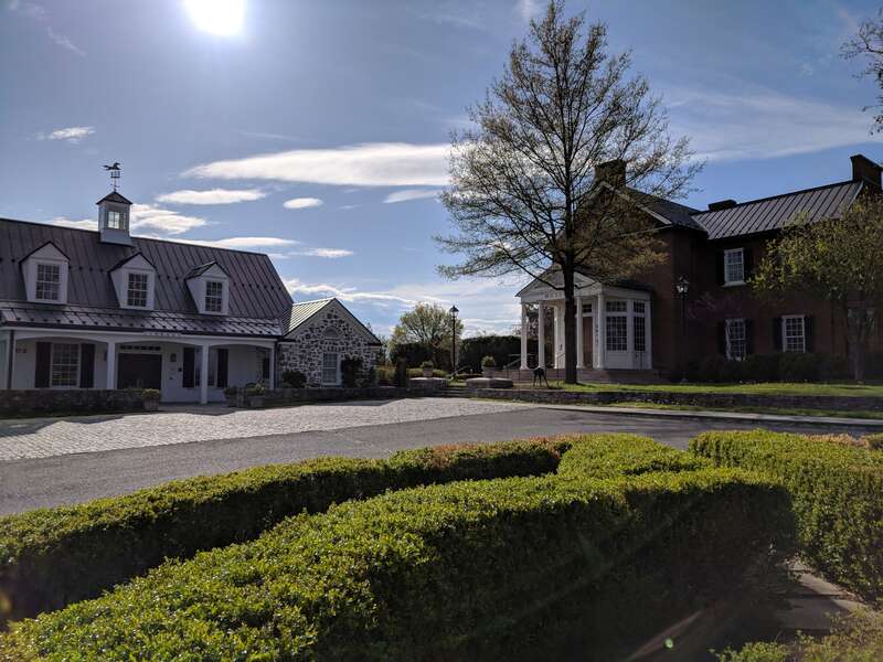 The National Sporting Library &amp; Museum in Middleburg, Virginia. The Library building on the left, constructed in 1999. Museum building on the right.