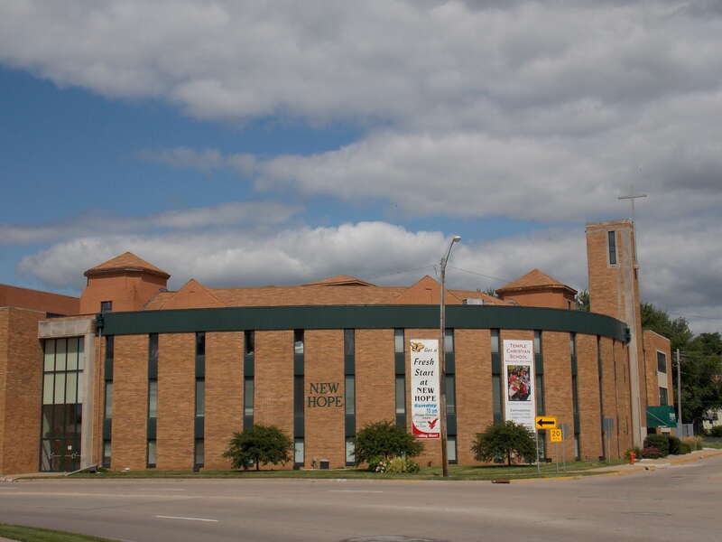 River City Church, formerly, New Hope Foursquare Church on 7th Avenue in Moline, Illinois.  It was originally the Moline Gospel Temple.