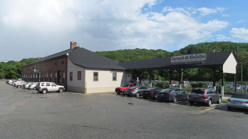 The former Norwich station in June 2017