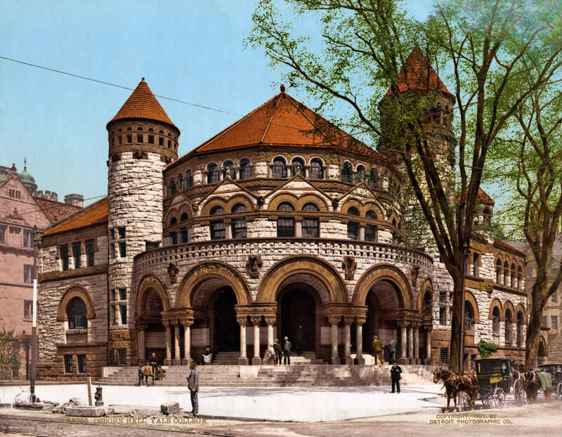 Osborn Hall, Yale University. The building no longer exists, having been replaced by Bingham Hall.
