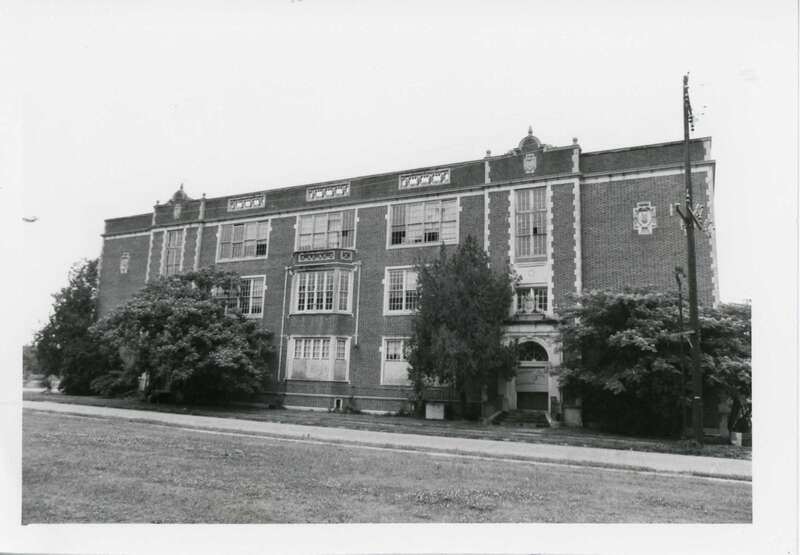 Ouachita Parish High School, Monroe, Louisiana, Ouachita Parish in July 1979. Photographed by Jonathan Fricker for the Louisiana State Historic Preservation Office and the National Register of Historic Places.