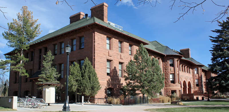 Palmer Hall, located on the Colorado College campus in Colorado Springs, Colorado. The property is listed on the National Register of Historic Places.