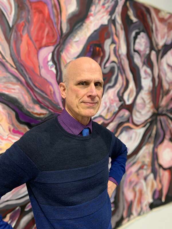 Sparling's mural was featured in "Eros and Thanatos" at Flint's Buckham Gallery.