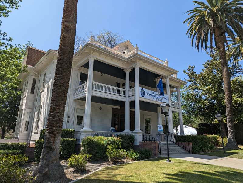 Seaver House, Pomona College's alumni house, during the 2023 alumni weekend.