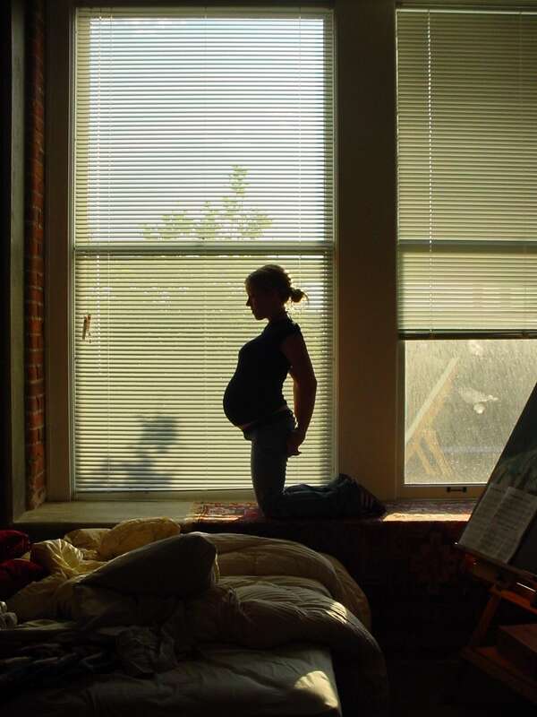 looking out window