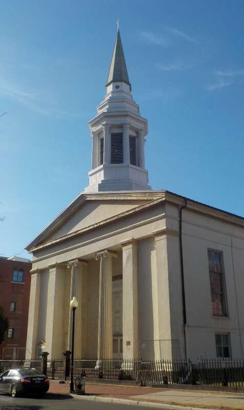 The First Presbyterian Church of Trenton, NJ. Est. 1712. Picture taken on September 20, 2019. It may have been difficult to locate this monument through Wikipedia as the address on the website is incorrectly listed on Perry Street. The Church is