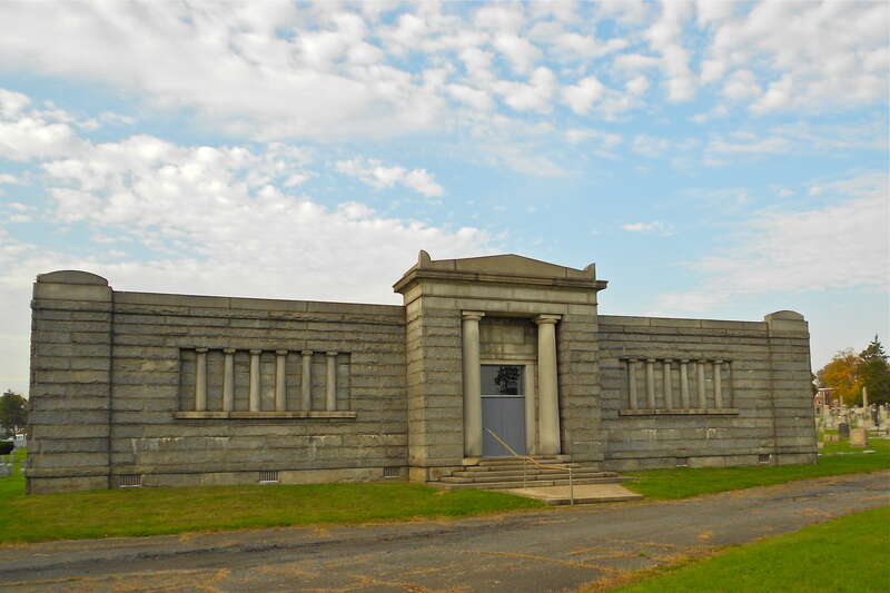 The Community Masoleum at Riverview Cemetery Company of Wilmington, Delaware. Cemetery on the NRHP since July 3, 2012, at 3300 &amp; 3117 N. Market St., Wilmington, Delaware (New Castle County)
