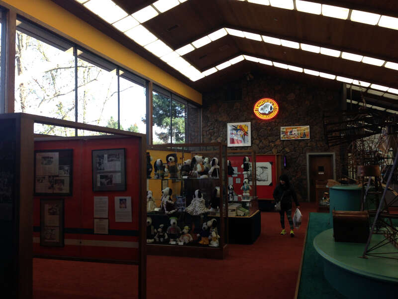 Gallery in Snoopy's Gallery and gift shop
Location of old Charles Schulz Museum
