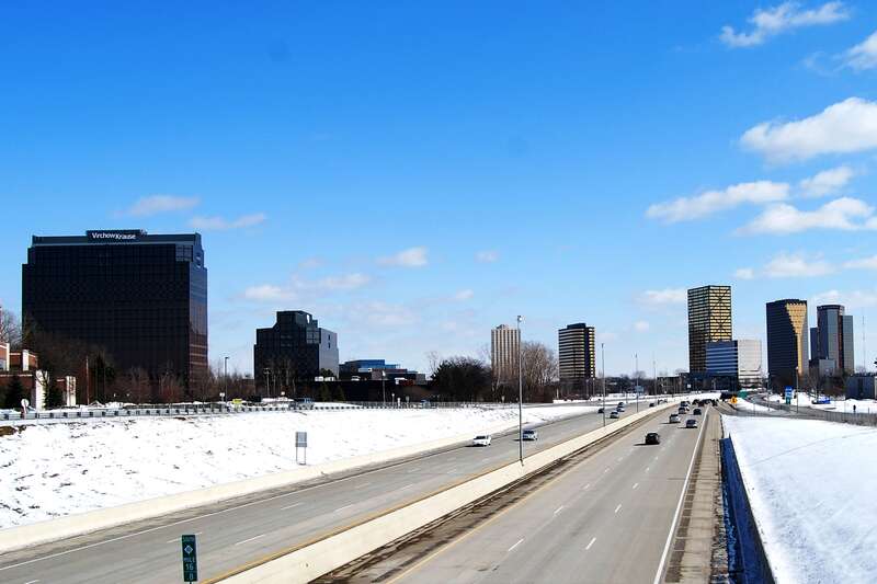 Southfield Michigan, skyline from the Lodge