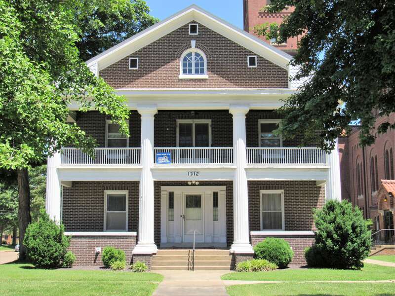 The rectory at St. Benedict Cathedral in Evansville, Indiana.