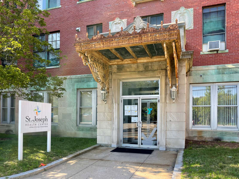 St. Joseph Health Center, Peace Street entrance, Providence Rhode Island