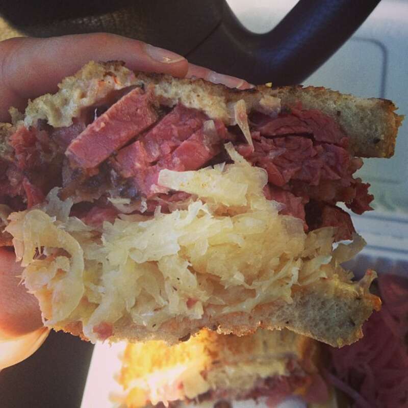 This Reuben sandwich was not fucking around.