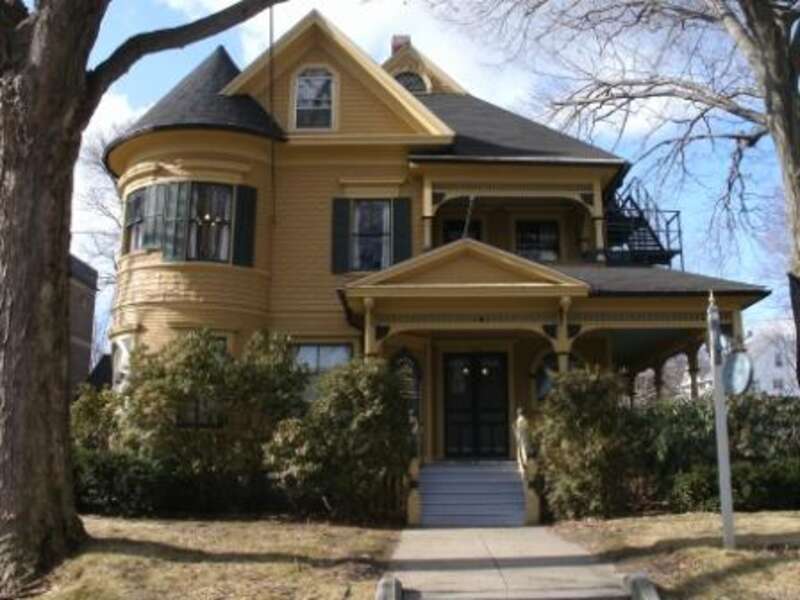 James Alldis House, a Queen Anne style house at 355 Prospect in Torrington, Connecticut