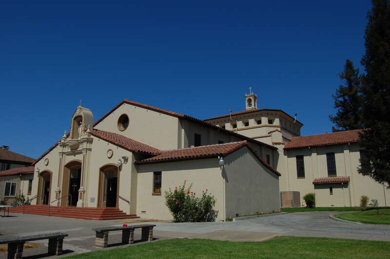 Saint Mary Catholic church. 11 First Street. Gilroy, California, USA