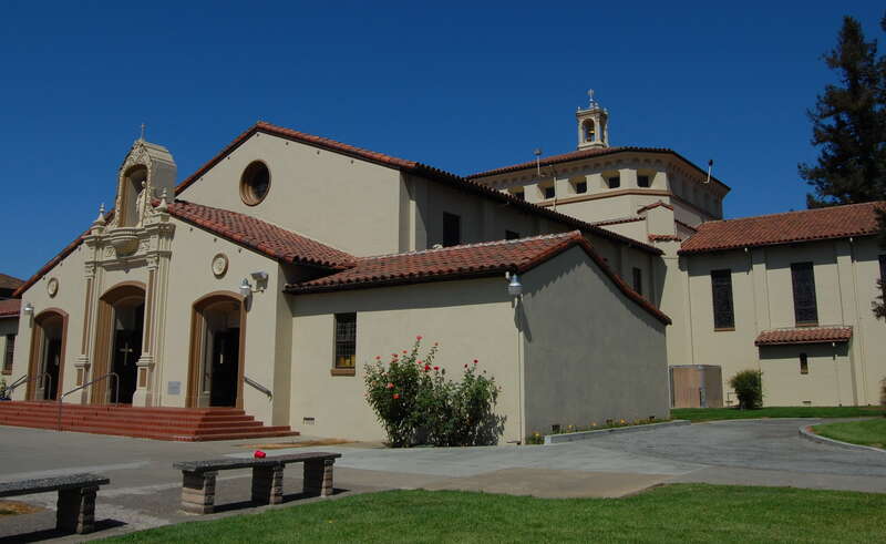 Saint Mary Catholic church. 11 First Street. Gilroy, California, USA