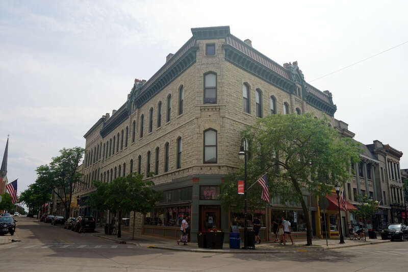 The Putney Block in Waukesha, Wisconsin (United States).