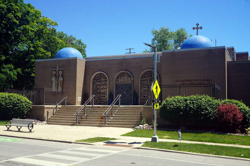 Sts. Constantine &amp; Helen Greek Orthodox Church in Wauwatosa, Wisconsin (United States).