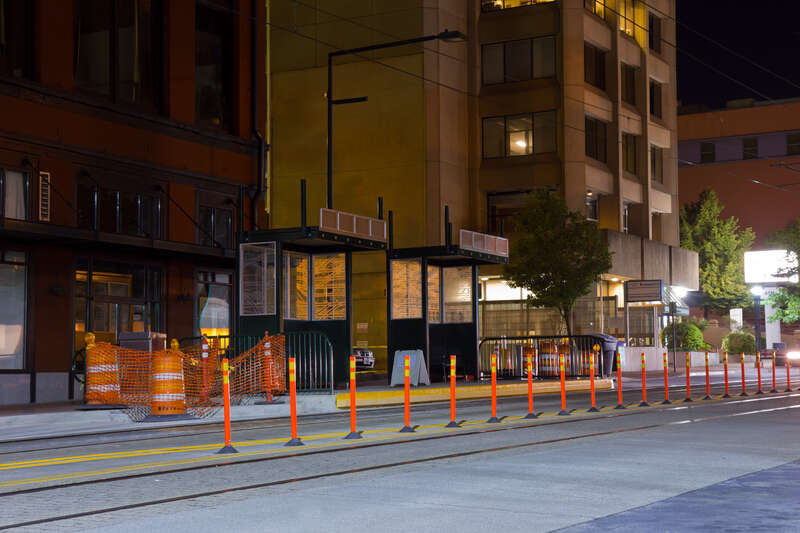 These are more like bus shelters and are very different compared to the <a href="http://www.bing.com/maps/explore/#/3dzvpjo41p39ftfr" rel="nofollow">other</a> Tacoma Link <a