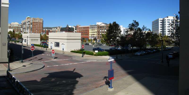 A parking lot near Rockville Town Center, Rockville, Maryland