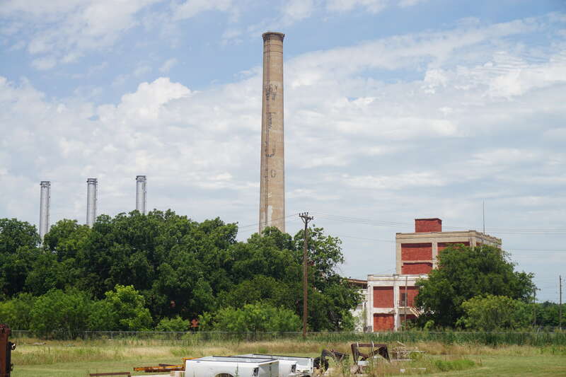 The West Texas Utilities Company Power Plant in Abilene, Texas (United States).