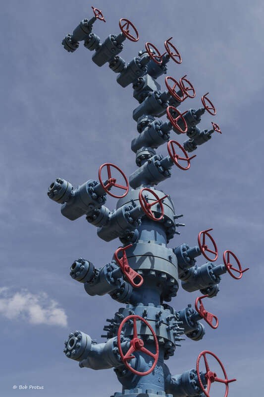Oil field equipment in Oklahoma.