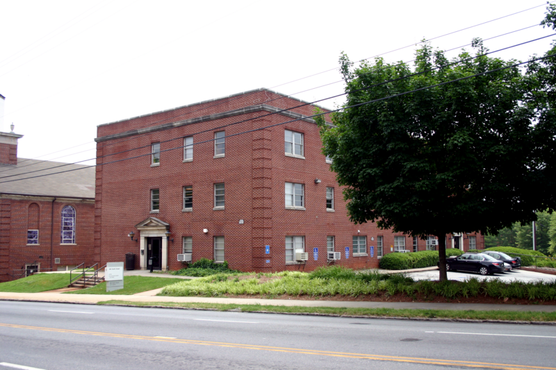 The front entrance of the Center for Assistive Technology and Environmental Access (CATEA) in Atlanta, GA, USA