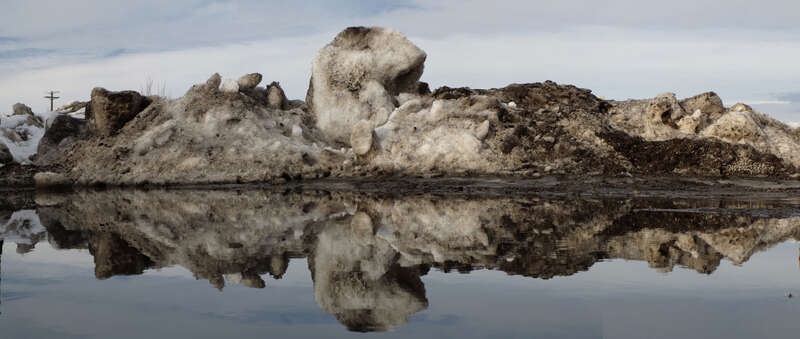 500px provided description: Cold Wind, Warm Day... Photo Time. ;) [#landscape ,#reflections ,#sunset ,#water ,#reflection ,#building ,#snow ,#panorama ,#landscapes ,#skyline ,#panoramic ,#waterscape ,#snake river ,#idaho falls ,#Idaho ,#snake river