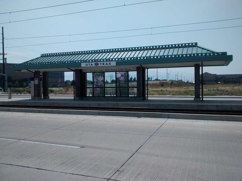Decker Lake (UTA station) in Salt Lake City, Utah.