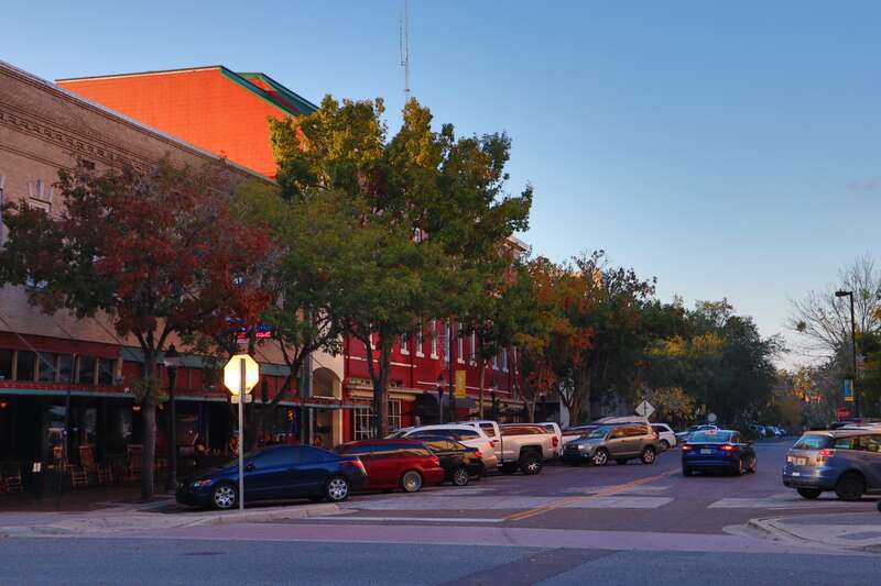 Photo of downtown Gainesville, FL in 2021.