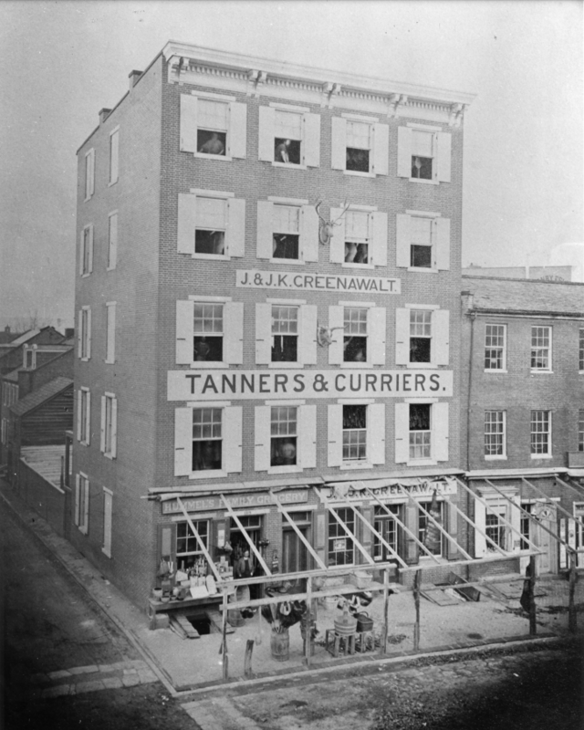 The Greenawalt Brother's business as seen in the late 19th Century, before they went out of business in 1891
