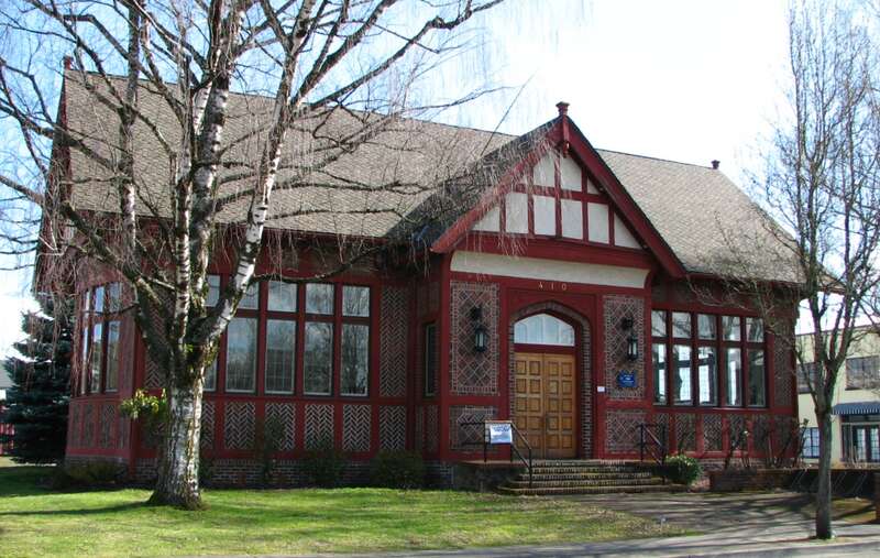 The Gresham Carnegie Library at 410 North Main Street, Gresham, Oregon, United States, is listed on the US National Register of Historic Places (NRHP). It is currently in use by the Gresham Historical Society as a local historical museum.NRHP