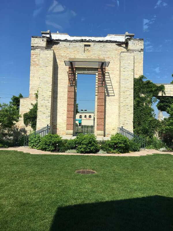 Outside the historic home adjacent to the John Michael Kohler Arts Center in Sheboygan, WI.