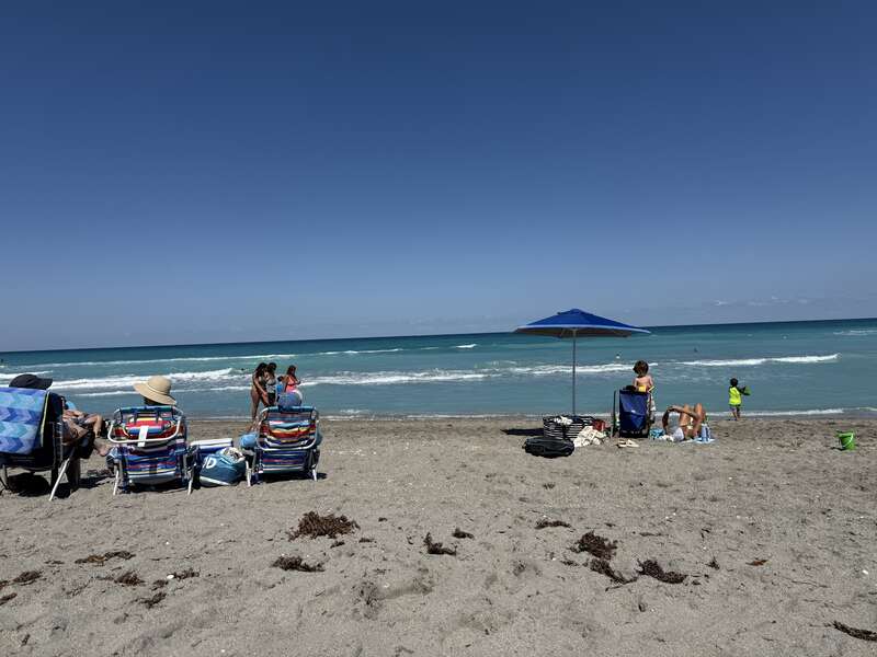 A view of the beach at Juno Beach, Florida at Loggerhead Park