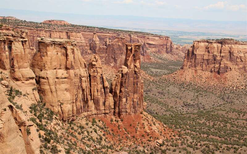 Kissing Couple, Monument Canyon View at Colorado National Monument, Colorado