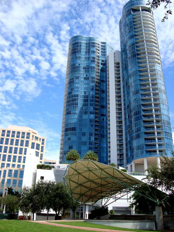 A new high-rise condo development in downtown Ft. Lauderdale.  Very swank.  Word on the street is that Dan Marino is an owner.  42 stories tall, with the most expensive condo in Ft Lauderdale, $7mm penthouse suites.