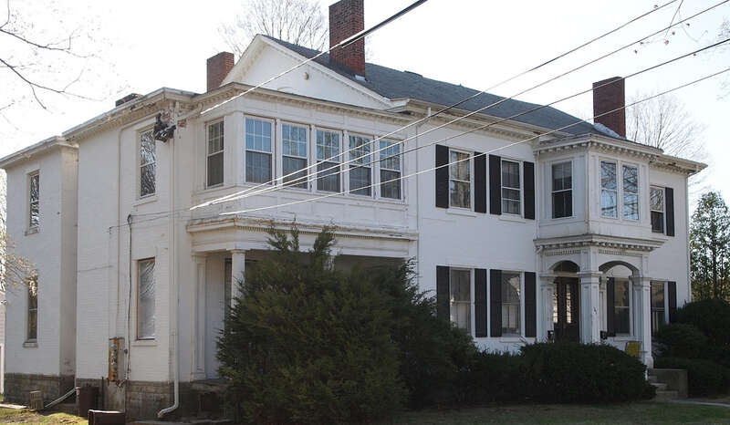 Connecticut - New London County - Norwich
National Register of Historic Places #70000718 NRIS
2011 April 22, view E
edit: tilt, crop, resize

Private residence
