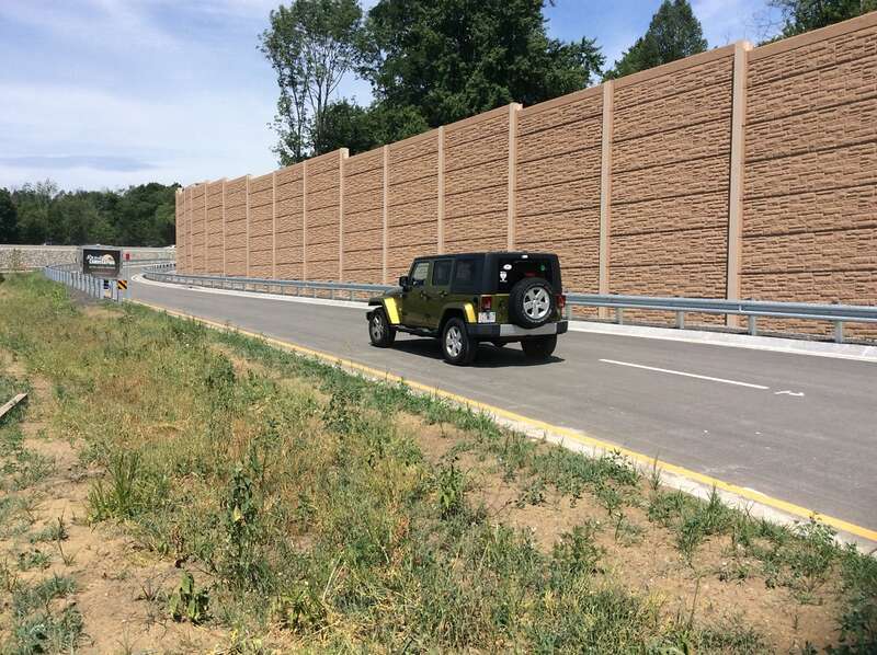 Traffic on new I-93 northbound on-ramp