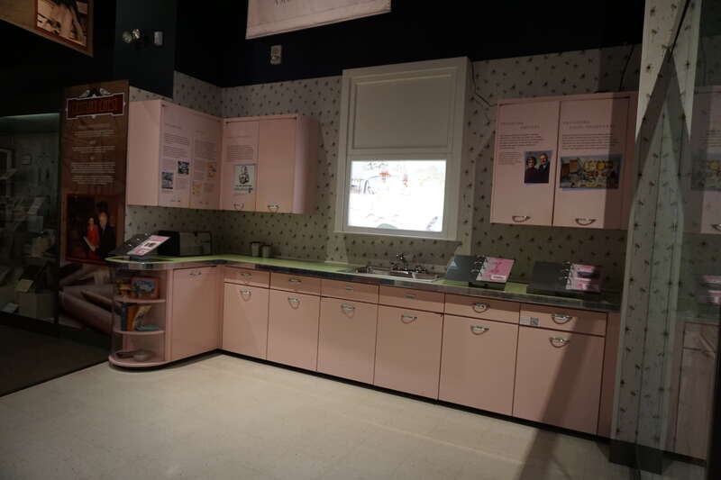 The kitchen exhibit in the Noble Foundation Gallery at the Oklahoma History Center in Oklahoma City, Oklahoma (United States).