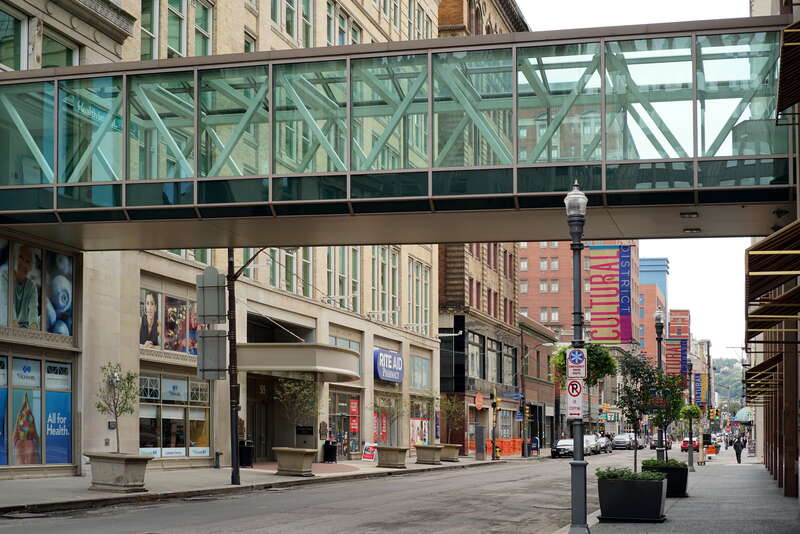 Skyway in Pittsburgh over Penn Ave.
