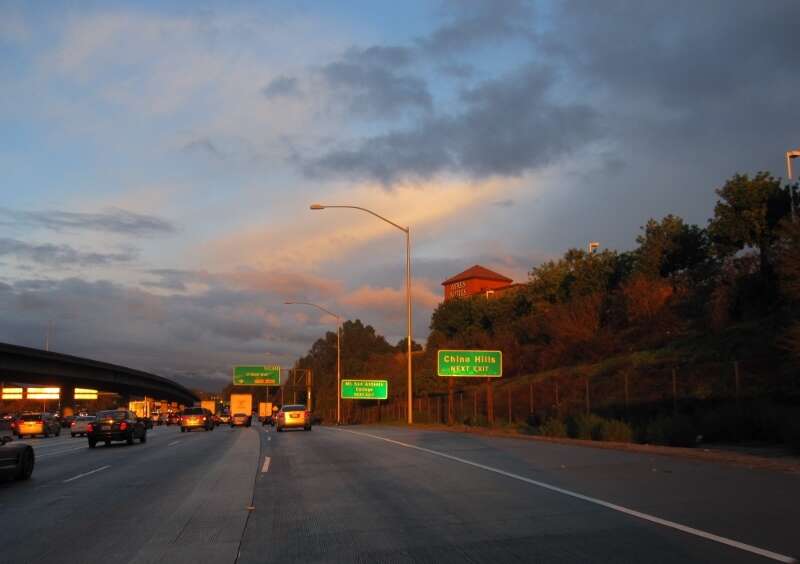 My own photo of Pomona Freeway
